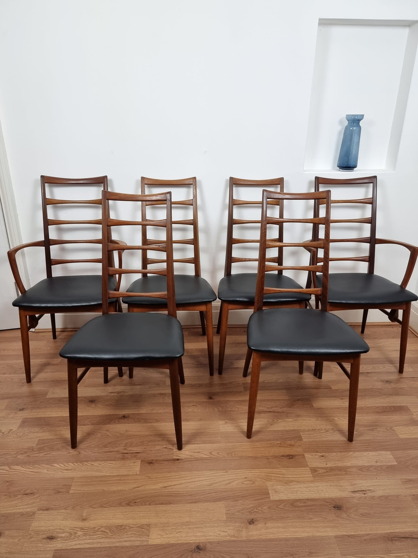 6x Niels Koefoed Lis Teak Dining Chairs