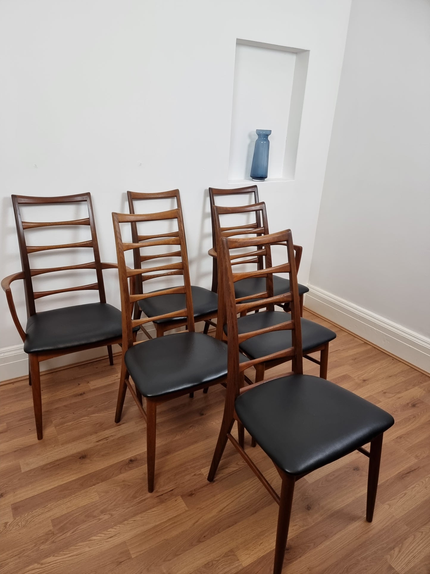 6x Niels Koefoed Lis Teak Dining Chairs