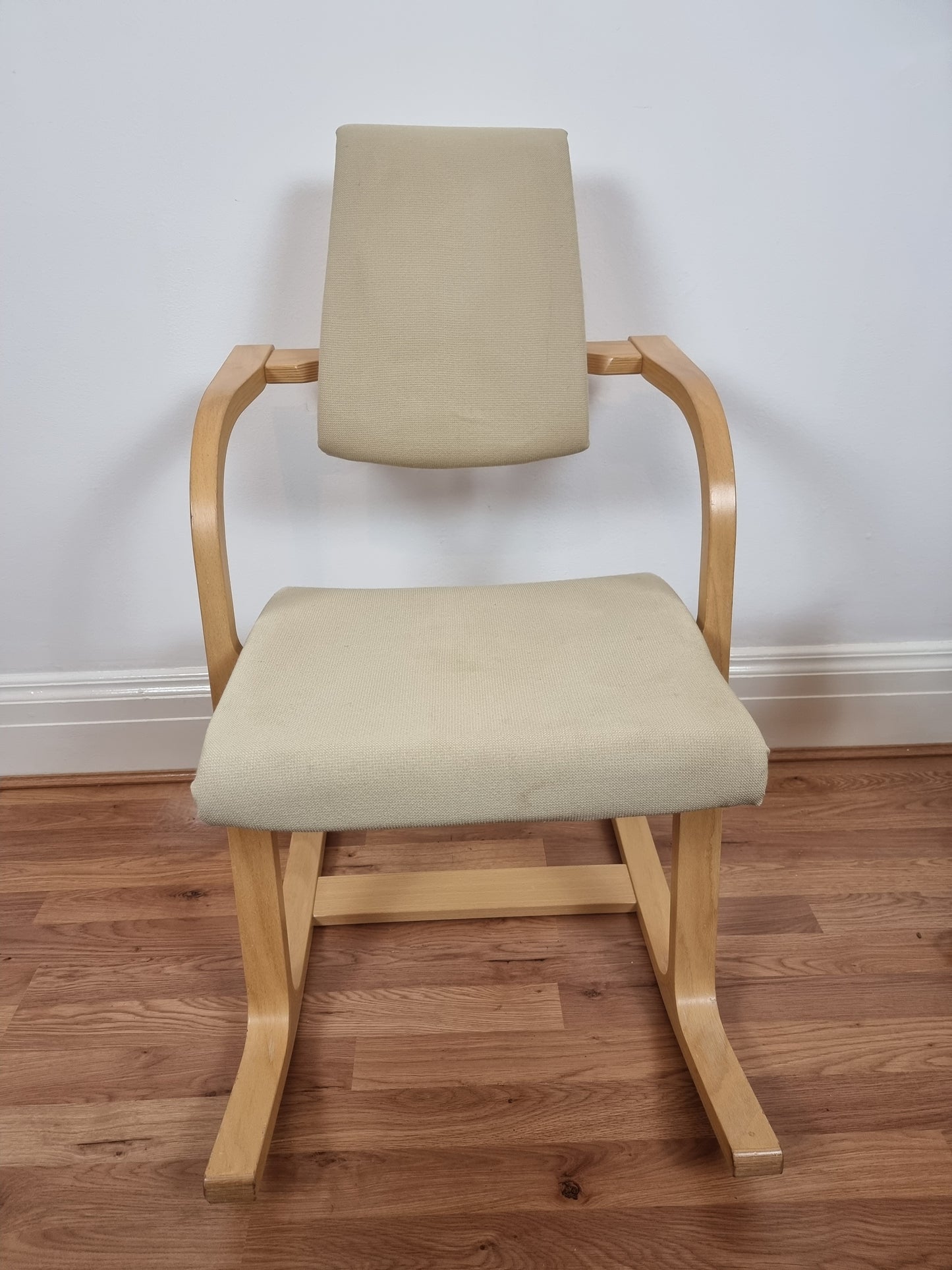 Stokke Varier Actulum Rocking Chair Cream Fabric Peter Opsvik