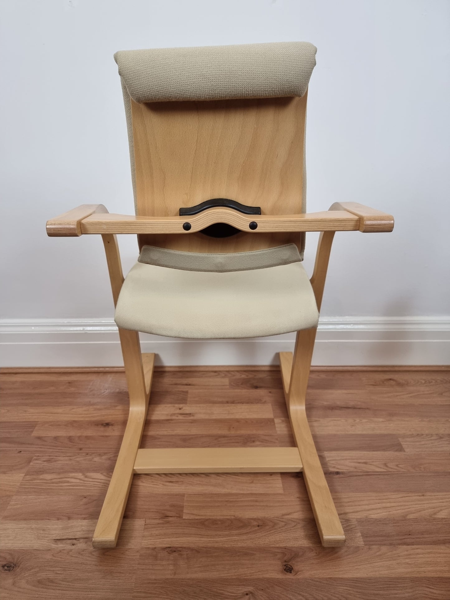 Stokke Varier Actulum Rocking Chair Cream Fabric Peter Opsvik