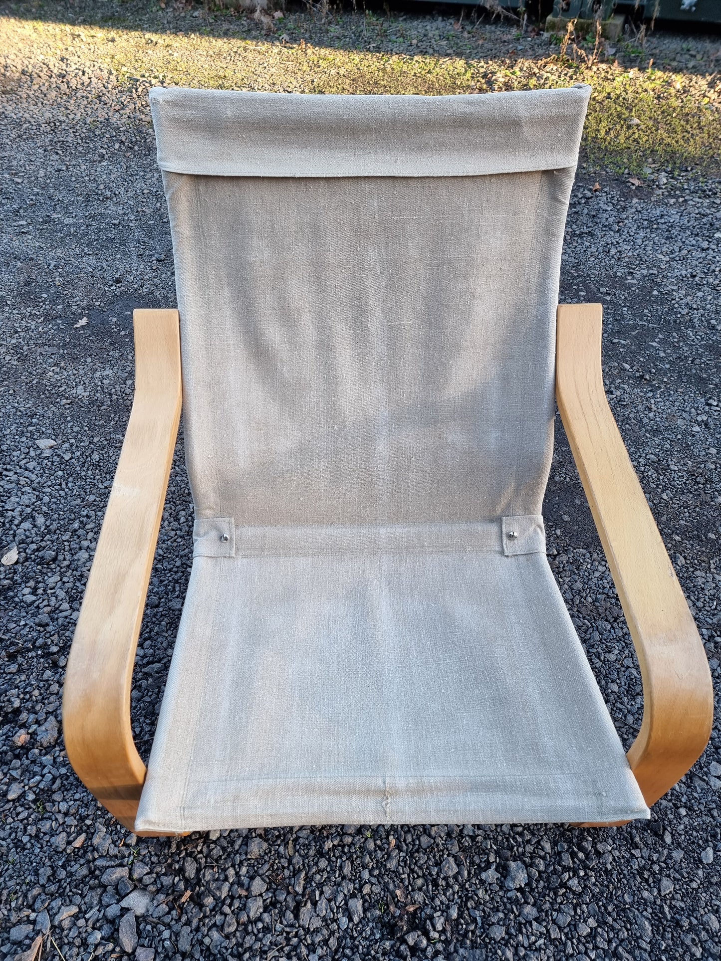 Pair Tan Leather Poem Chairs Designed By Noboru Nakamura for IKEA