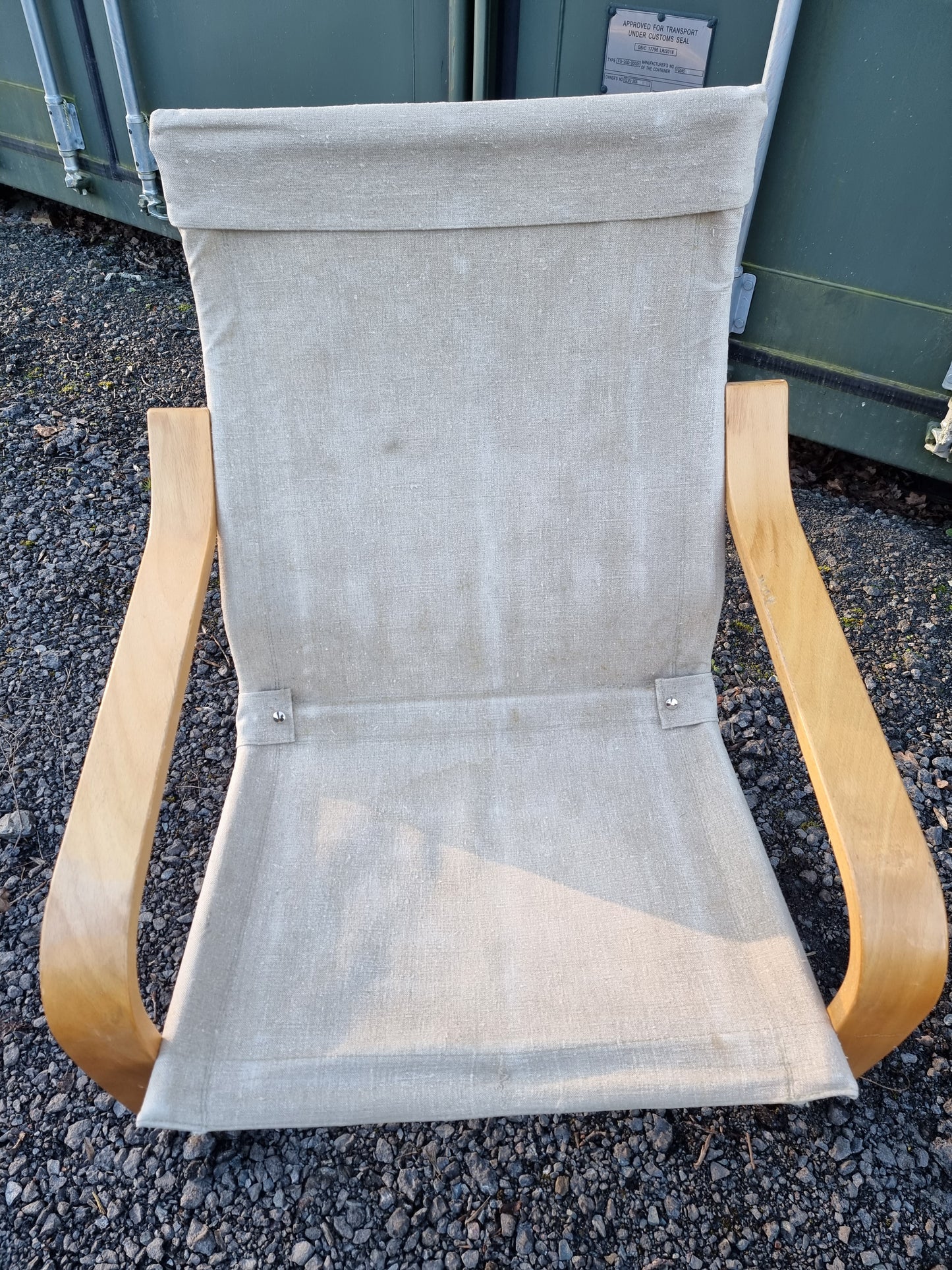 Pair Tan Leather Poem Chairs Designed By Noboru Nakamura for IKEA