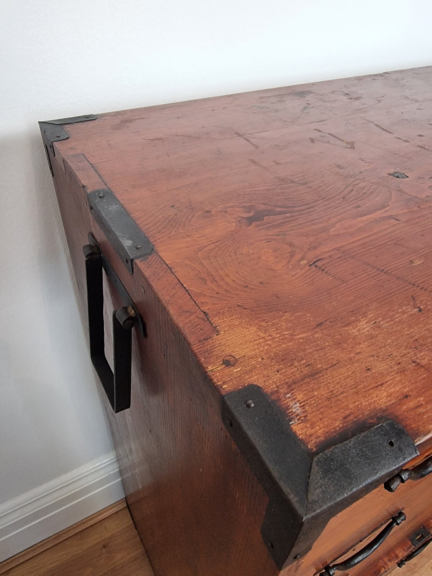 Early 20th century antique Kiri Wood Japanese Tansu Chest of Drawers