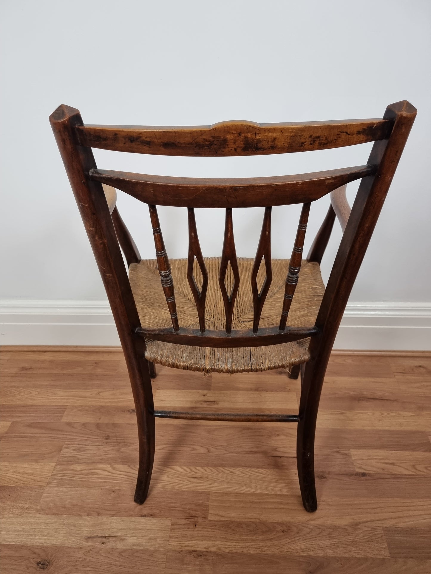 Arts & Crafts Armchair Rush Seat