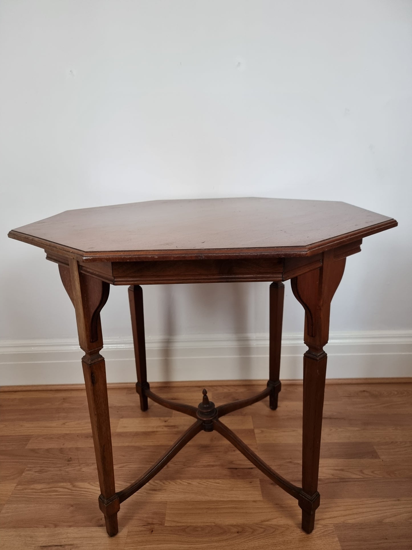 Edwardian Liberty of London style mahogany octagonal table