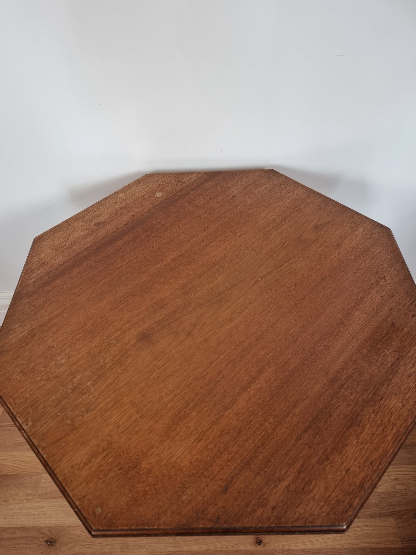 Edwardian Liberty of London style mahogany octagonal table