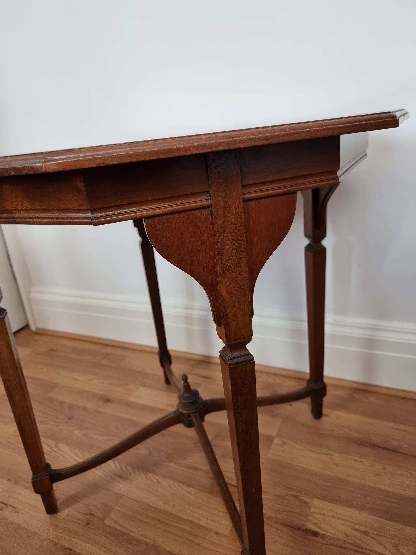 Edwardian Liberty of London style mahogany octagonal table