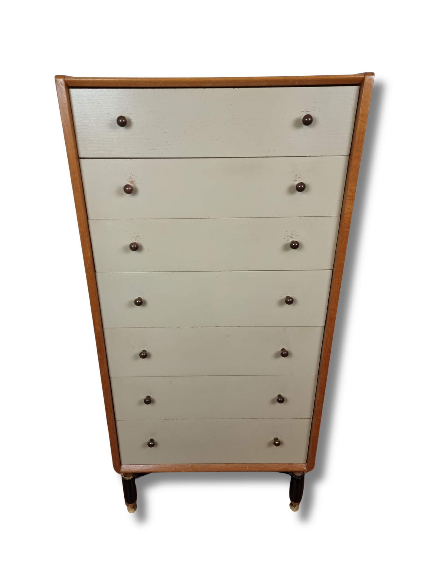 Mid-century G Plan Librenza Oak Chest of Drawers with Painted Front c.1960